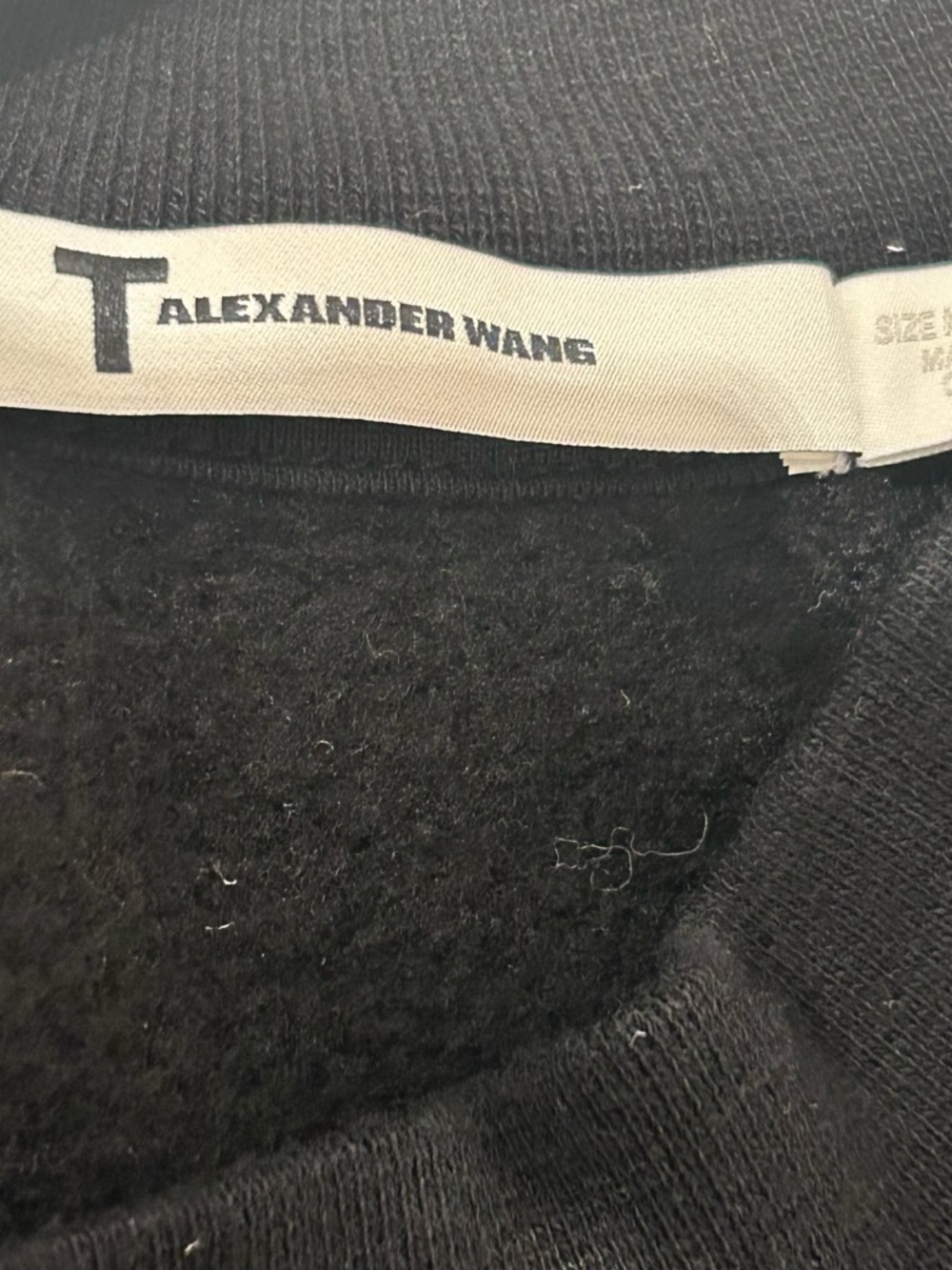 Alexander Wang Black One Sleeve Sweatshirt - T by Alexander Wang - Picture 4 of 6